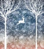 Flying Deer Ombre Snow