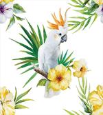 Hibiscus with Wild Birds artwork