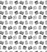 Pencil Drawn Retro Cameras