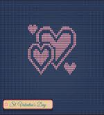 Digital Knit Hearts