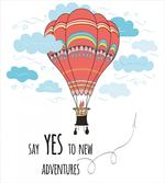Words Hot Air Balloon