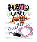 Sktech Style Love Words