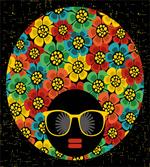 Woman Head Flower Hair