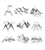 Snowy Peaks Doodle