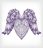 Heart Botany Ornate