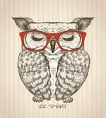 Owl with Be Smart Lettering