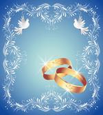 Ornament Frame Doves Rings artwork