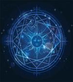 Alchemy Magic Circle Sun Face
