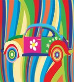 Hippie Style Classic Car