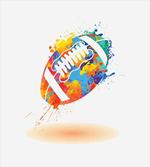 Rugby Ball Splash Effect