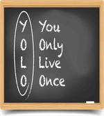 Life Words on Chalkboard