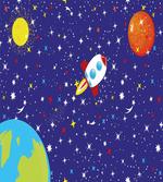 Starry Rocket Planets artwork