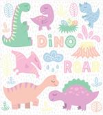 Baby T-Rex Nursery Theme Art
