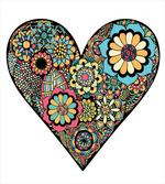 Heart Doodle Eastern artwork