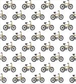 Yellow Bicycle Pattern