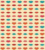 Colorful Girl Lips Pattern artwork