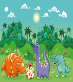 Funny Dinosaurs Cartoon