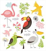 Flamingo and Pelican artwork