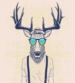 Hipster Cool Fun Animal