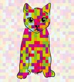 Cat Digital Colors
