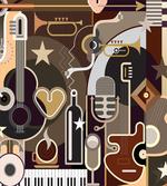 Musical Instruments Abstract artwork