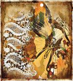 Butterfly and Lace Ornate