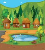Huts Pond in Woods
