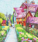 Rural Old Village Houses artwork