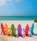 Colorful Wooden Deckchairs