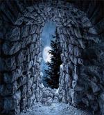 Full Moon Dark Cave