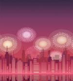 Cityscape Fireworks