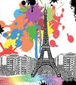 Splashing Spots Eiffel Tower