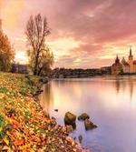 Prague Riverside Autumn