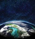 Nebula Earth and Stars