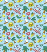 Cartoon Beach Time Design