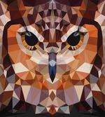 Geometric Mosaic Owl Art