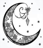 Floral Moon artwork