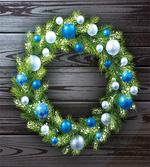 Blue Tone Balls Garland