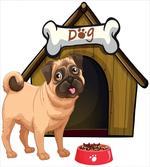 Dog House Cartoon Style