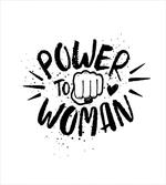 Power Woman Fist Shape