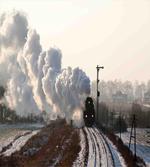 Train Snowy Scene