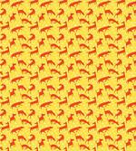 Animal Silhouettes on Yellow