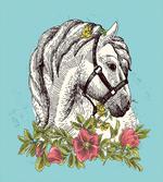 Boho Horse Opium Popy