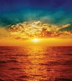 Sunset Seaside Clouds