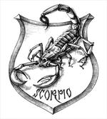 Black and White Scorpio