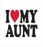 I Love My Aunt Bold Text Font