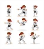 Martial Arts Boy Cartoon