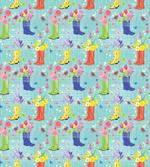 Rubber Boots and Flowers