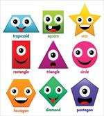 Shapes with Funny Faces