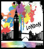 Colorful London City View artwork